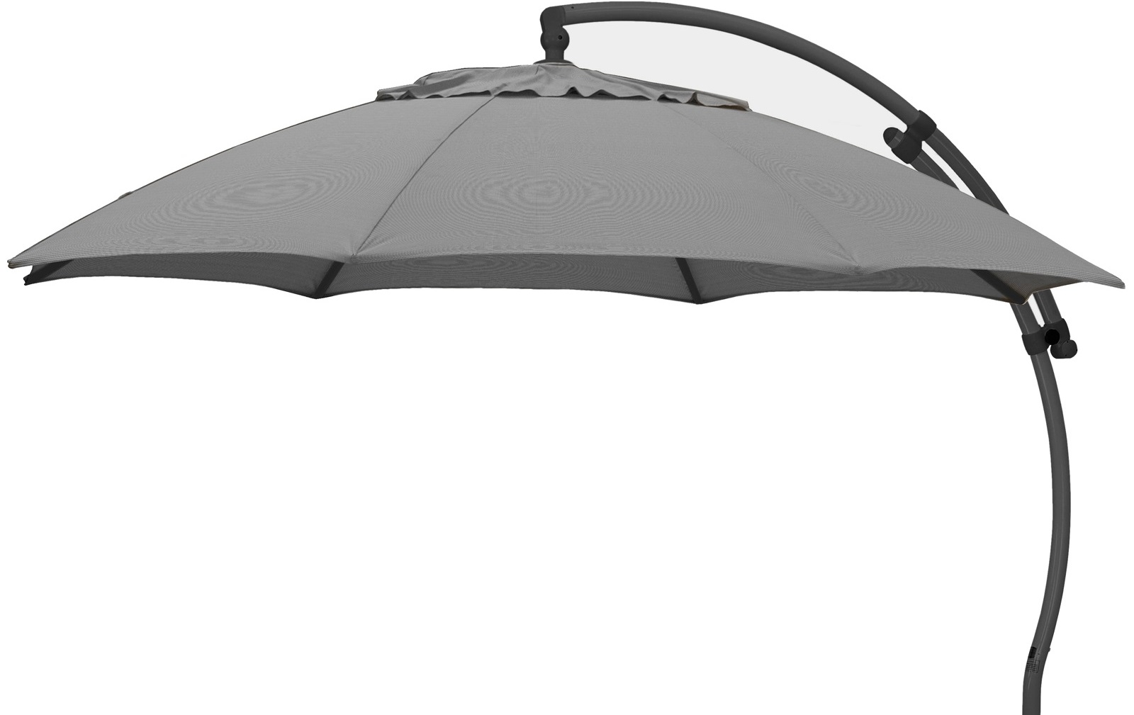 Easy Sun 375 cm grau meliert-anthrazit B055-M06 Sonnenschirm Ampelschirm Sun Garden - 1.jpeg